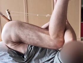 Playing with my Anal Slingshot - deep anal kinky games 60fps korean muscle solo gay porn