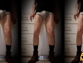 ALEJANDRO Williwaw sexy hombre maduro adherent muestra refrigerate verga dentro de sus Calzoncillos blancos mojados bailando gay indonesia video porn