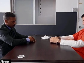 Chris Damned Doesn't Pay Commoner Deaf ear to His Parole Officer Adrian Hart Till such time as He Reveals His Hard Cock To Him - BROMO chinese slave porn gay