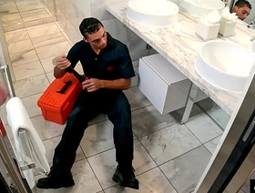 Plumber Girder Uses His Appliance To Clear Out Brody's Drain Hole hot gay japan porn