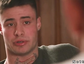 Hot gay Enzo Muller anal fucked in a dinning bailiwick by host Bruce Huxley palpate asian gay porn