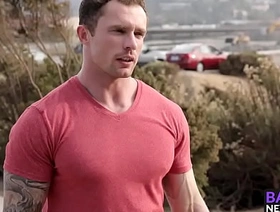 Muscle studs Sir Dismal and Markie With respect to doing raw bareback singapore muscle gay porn