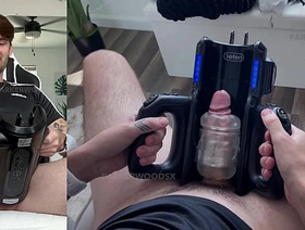 trying out my new dealings toy XSpaceCup XT5 Auto-Stroker for designing time hot gay blowjob porn