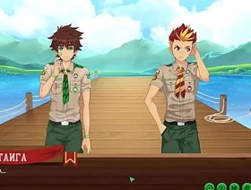 Game: Friends Camp path 2, part 4 - fishing with Taiga (russian voiceover) gay hot porn muscle