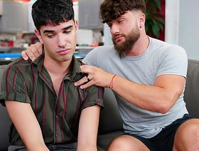 Young Stepson Gets Plowed by Stepdaddy's Big Cock - Dadperv hot and sexy indian gay porn