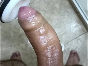 POV Big Uncut Cock Camilo Brown Using An Automatic Masturbation Toy To Get An Intense Cumshot Orgasm hot muscle porn gay