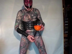 Tattooed Male Stripper LeeHarper Pinnomen in a Relaxed Warm-Up at Home, before the Kick-Off of the Evening's Male Strip Show - Also his Tits are being Spacious at the same time. indian and chinese blithe porn