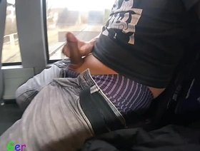 Extremely exciting: In a driving bus in the bavarian alps i jerk off my hard, uncut cock. (S) japan gay porn creampie