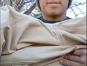 Young Exhibitionist Goes On A Nature Walk gay porn hot rub down