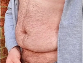 Chubby Guy Quick Morning Piss Outside korean gay porn vid