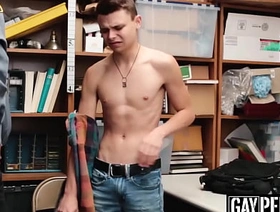 Twink perp caught with an increment of barebacked hard by a security officer japan couple gay porn