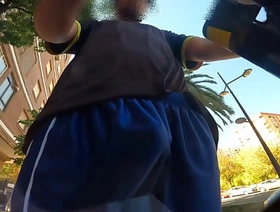 The wind makes my dick enactment when I ride a scooter hot gay porn dad