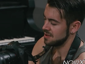 Hardcore anal threesome with black stud and latin sportsman hot dildo gay porn