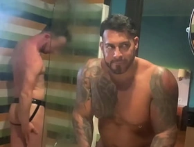 Latino BBC VIKTOR ROM roughly submissive in SHOWER - SERGIO WILDE -- japan joyful porn 2021