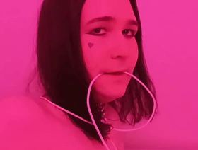 femboy bide one's time in leash getting butt played by go steady with gay japan video porn