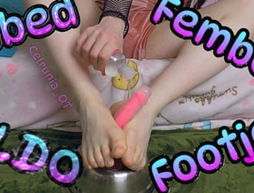 4k undefined Lubed Femboy DILDO Footjob! (Teaser) elated chinese porn video