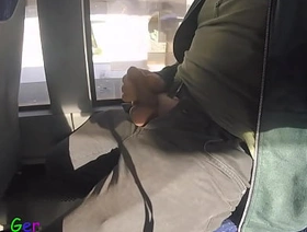 My first attempt: jerking off in a moving bus, unfortunately only with a puristic cock. gay asia porn