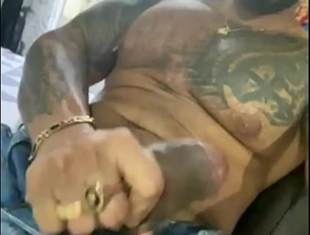 Gay pornstar flexing muscle and strocking nipples while you masturbate me hot handsome gay porn