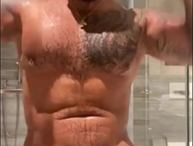 Latino ponstar show in shower and playing with feets VIKTO ROM hot gay fuck porn