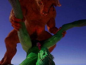 Jilted LIFE - MINOTAURO FOLLANDO A LAGARTO VERDE gay japan porn hd