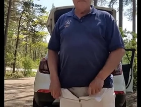 Chris horny had to stop and strip in parkinglot hot korean men gay porn